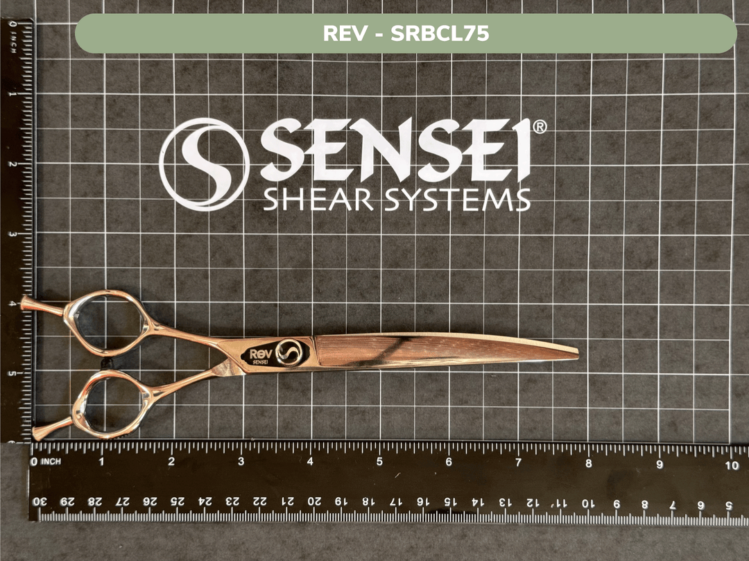 SENSEI REV BASIC CURVED SHEAR - LEFTY GROOMING