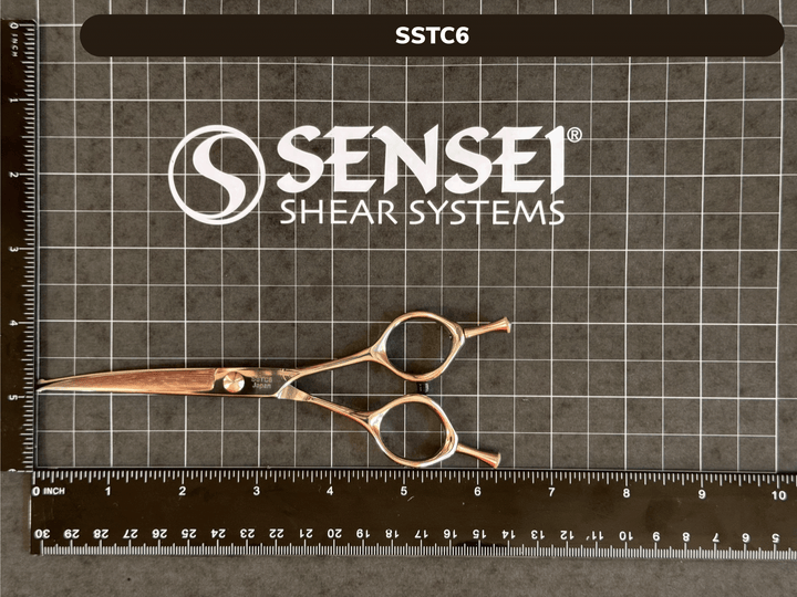 SENSEI 6" CURVED SAFETY TIP GROOMING SHEAR