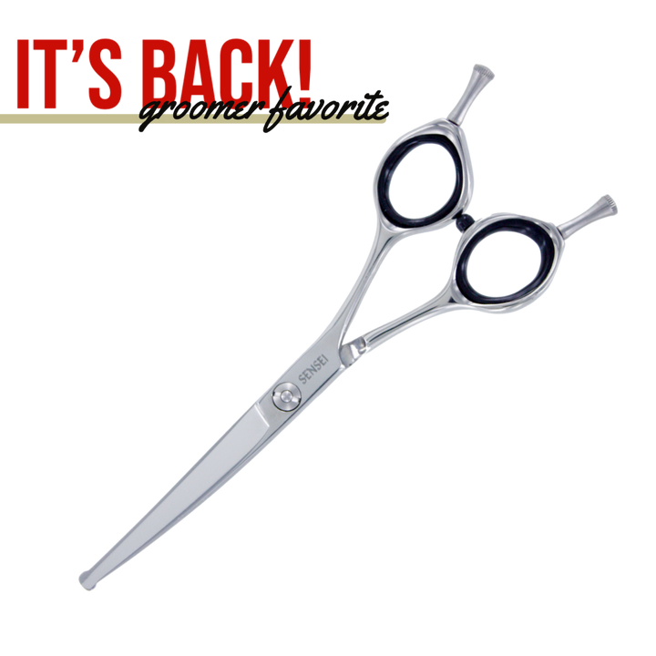 SENSEI 6" CURVED SAFETY TIP GROOMING SHEAR