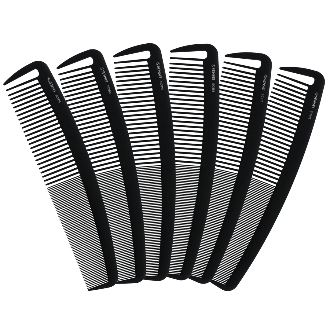 6 PACK Wide Classic Cutting-Styling Comb - SCIB5