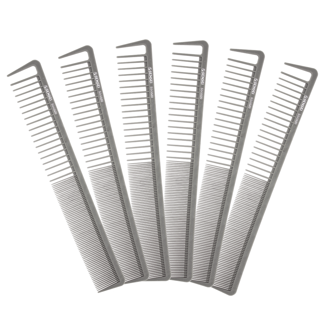 6 PACK Sensei SG-520 Silicone Graphite Comb