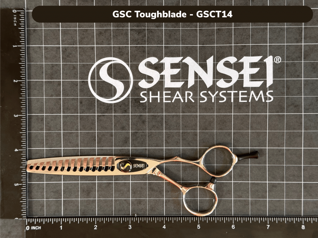 SENSEI GSC TOUGH-BLADE 14 TOOTH POINT-CUT TEXTURE SHEAR