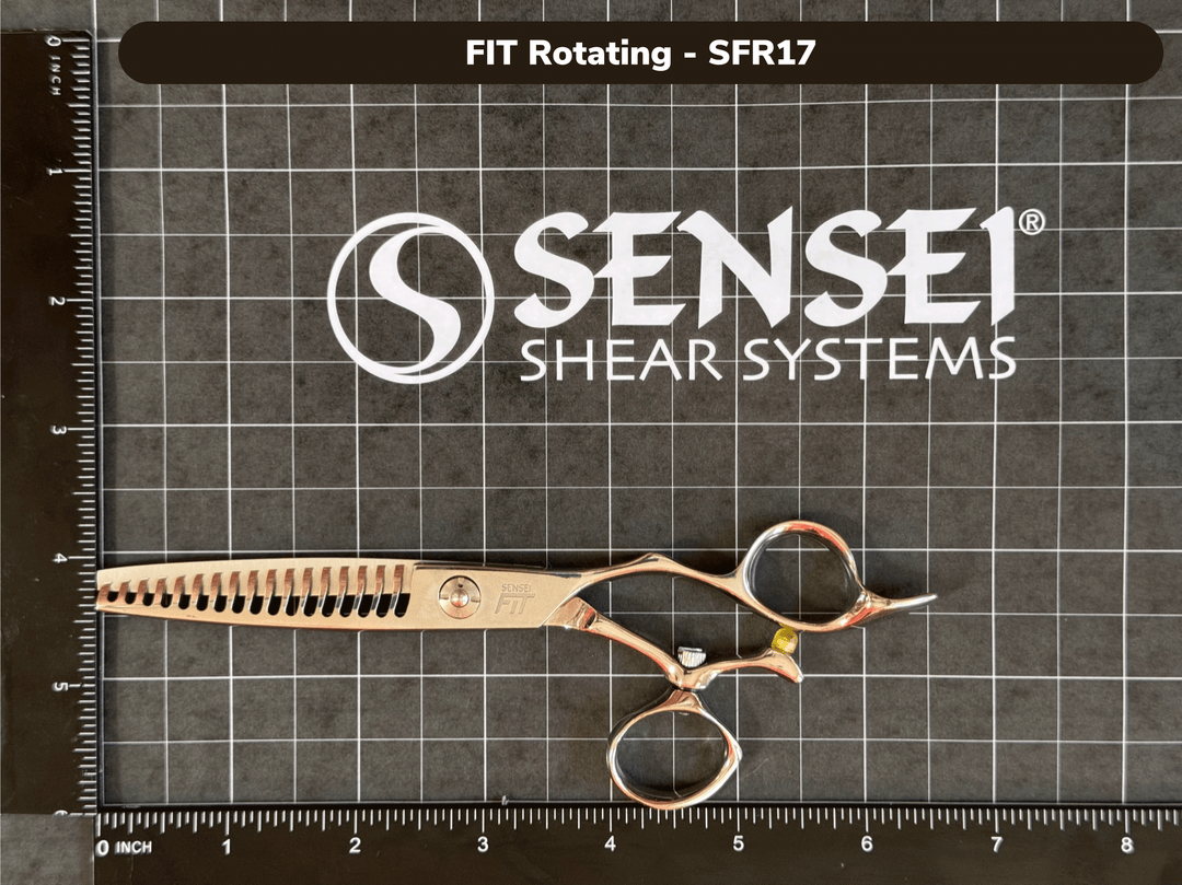 SENSEI FIT 17 TOOTH ROTATING SEAMLESS POINT-CUT™ TEXTURE SHEARS