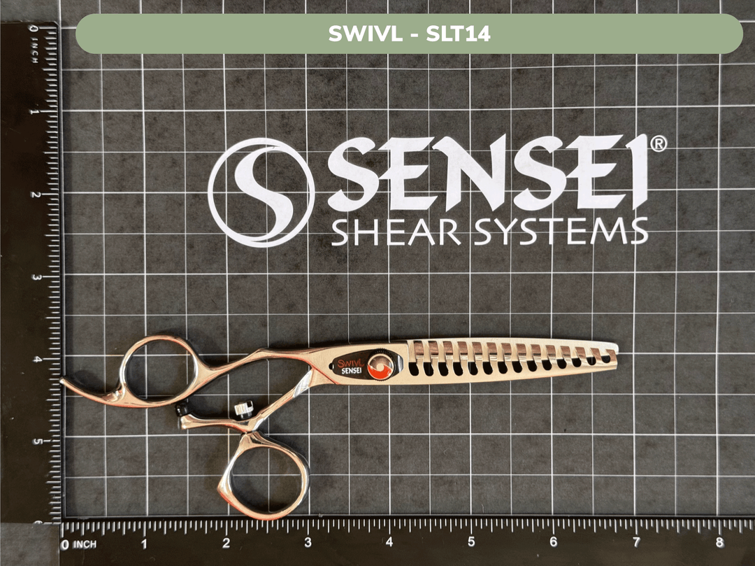 SENSEI SWIVL 14 TOOTH POINT CUT SHEAR - LEFTY