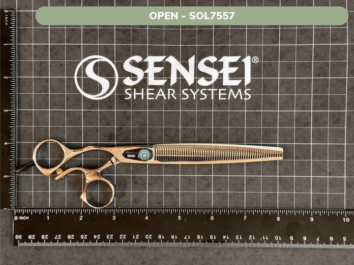 SENSEI OPEN 57 TOOTH THINNING SHEAR - LEFTY GROOMING