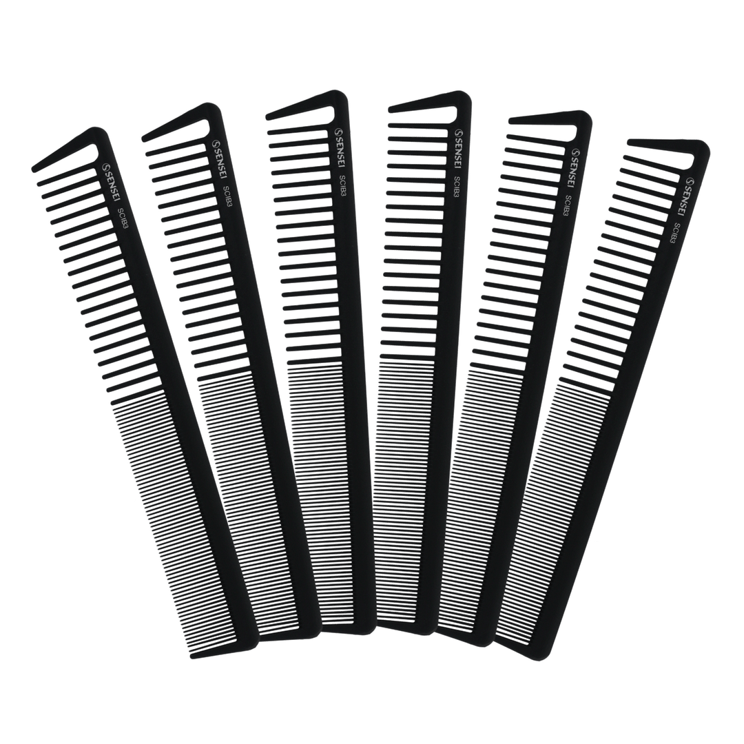 6 PACK Reversible Cutting Styling Comb