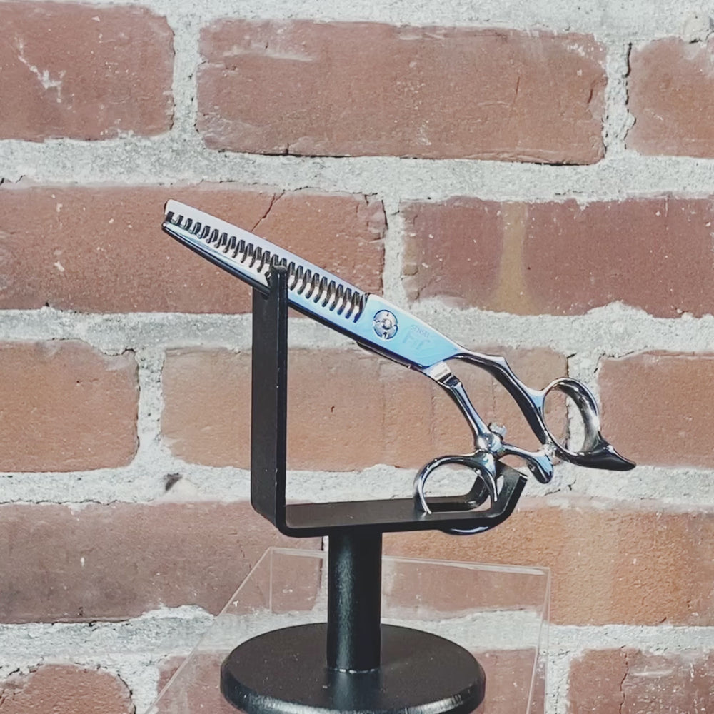 FIT rotating hairdressing shear 23 tooth video