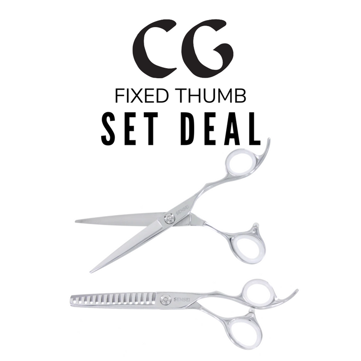 CG hairdressing shear set fixed handle