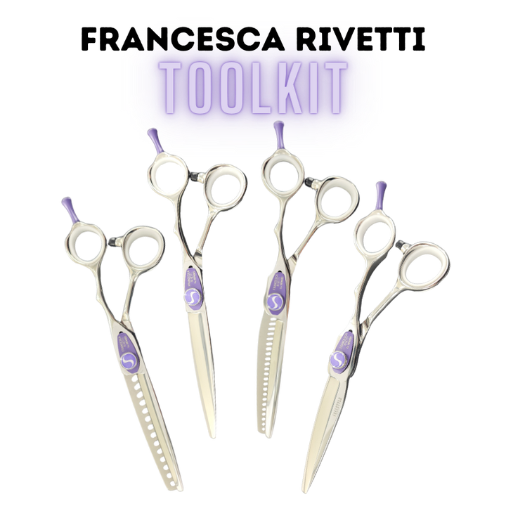 Francesca Rivetti by Sensei hairdressing shear toolkit