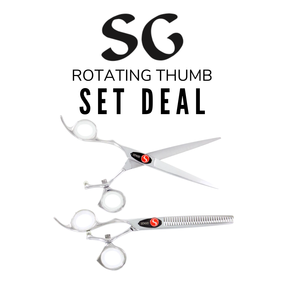 SG Sensei hairdressing Shear set rotating left handed