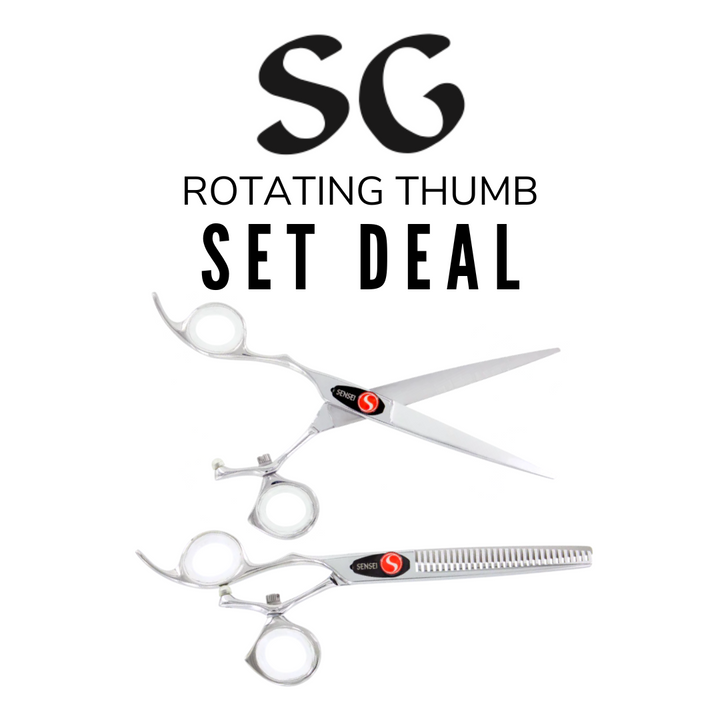 SG Sensei hairdressing Shear set rotating left handed