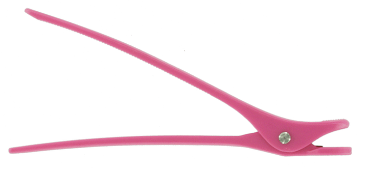 Via Pink plastic Clips 6-pack