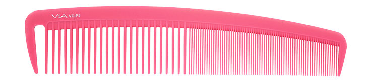 Wide Classic Cutting/Styling Comb - Pink